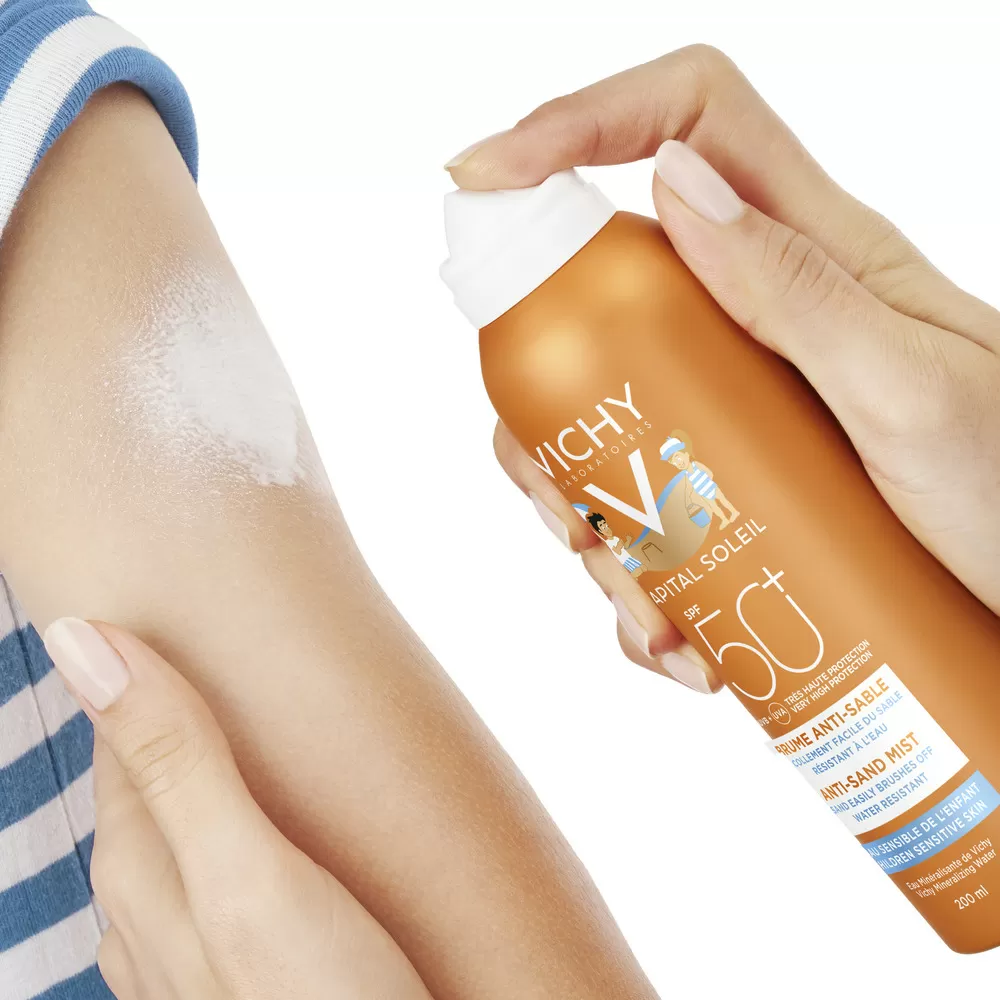 Vichy Capital Soleil Anti-Sand Mist Kids SPF50  - 200 ml.