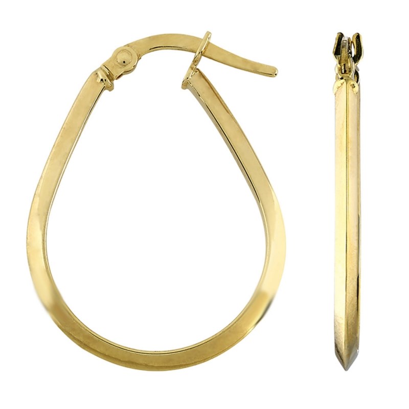 Boucles d'Oreilles Or 18 Carats 750/000 Jaune - Créoles
