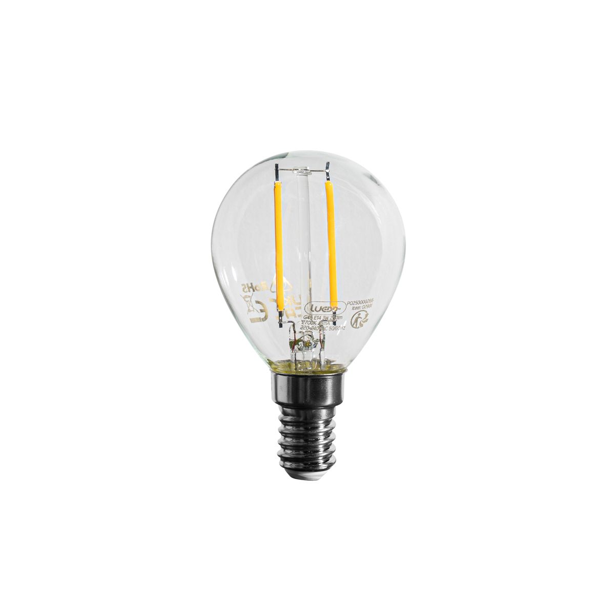 E14 dimbare LED lamp P45 helder 3W 250 lm 2700K