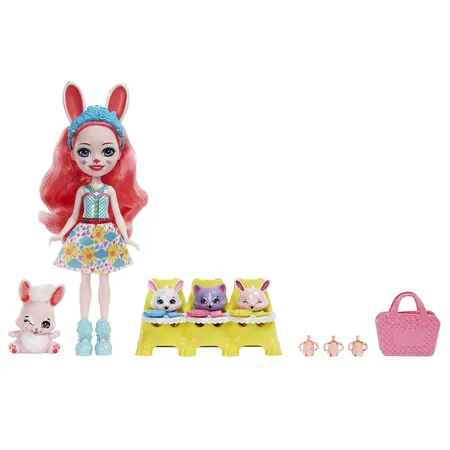 Mattel Enchantimals Baby Best Friends Bree Bunny Puppe & Twist Bunny Figur