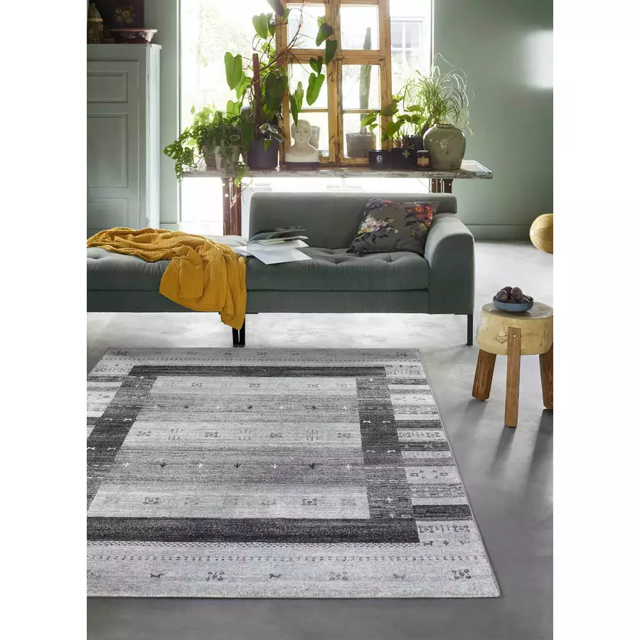 Wecon home Kurzflorteppich Igor grau