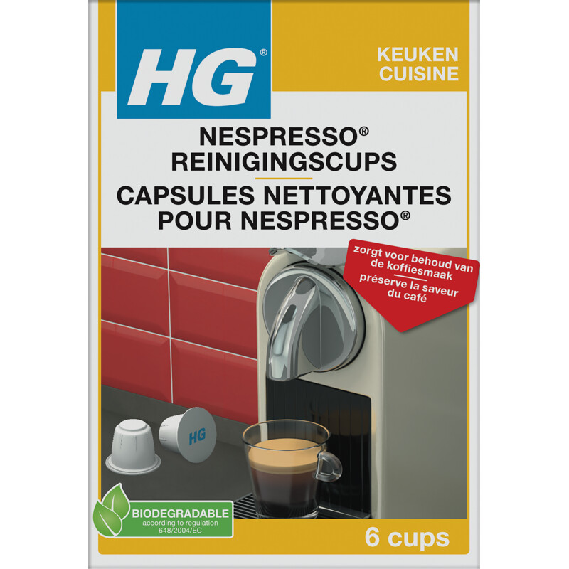 HG Nespresso reinigingscups