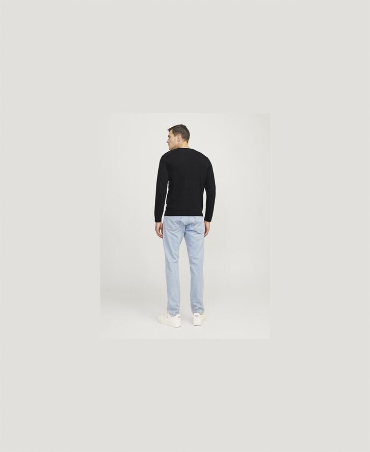 JJ-REBEL JREBCALLUM KNIT CREW NECK NOOS Sort