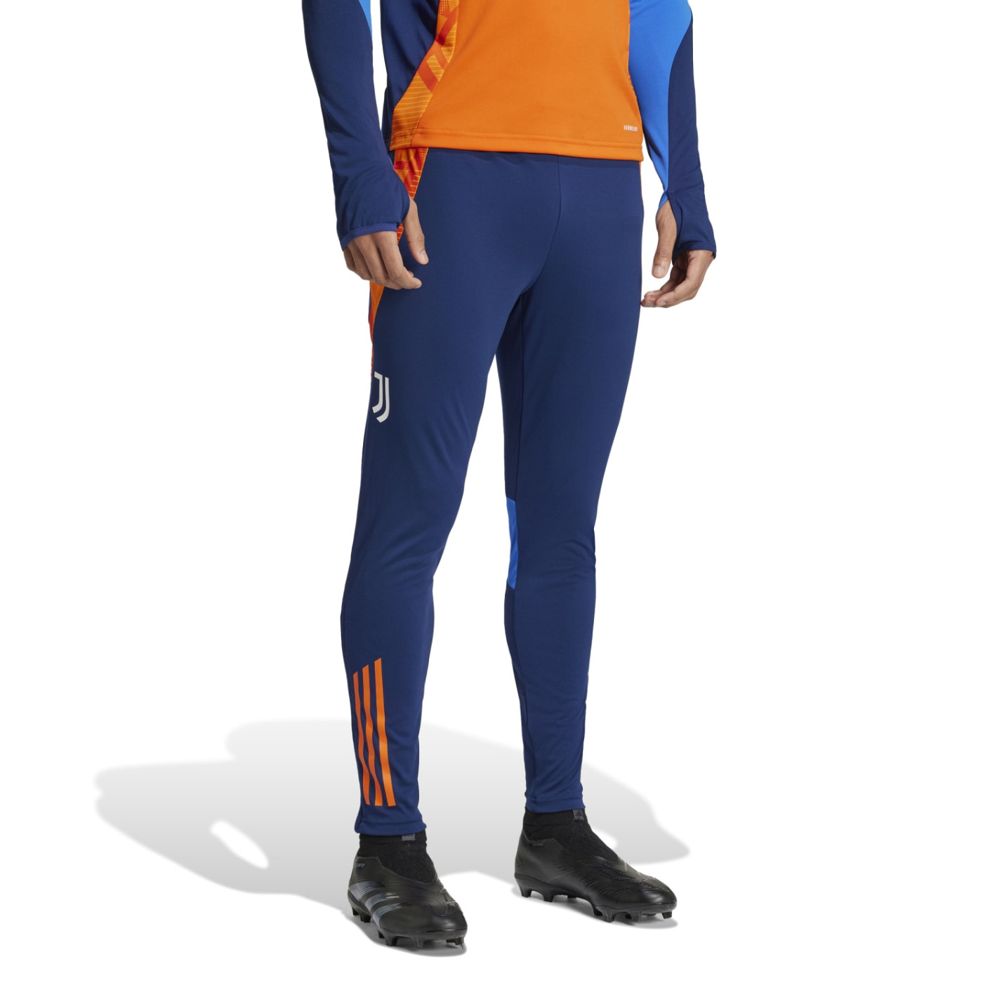 Adidas Juventus Trainingsbroek 2024-2025 Donkerblauw Oranje