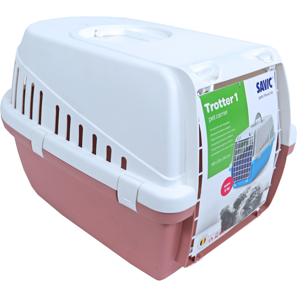 Savic Reismand Trotter Earth Roze - Wit49 x 33 x 30 cm