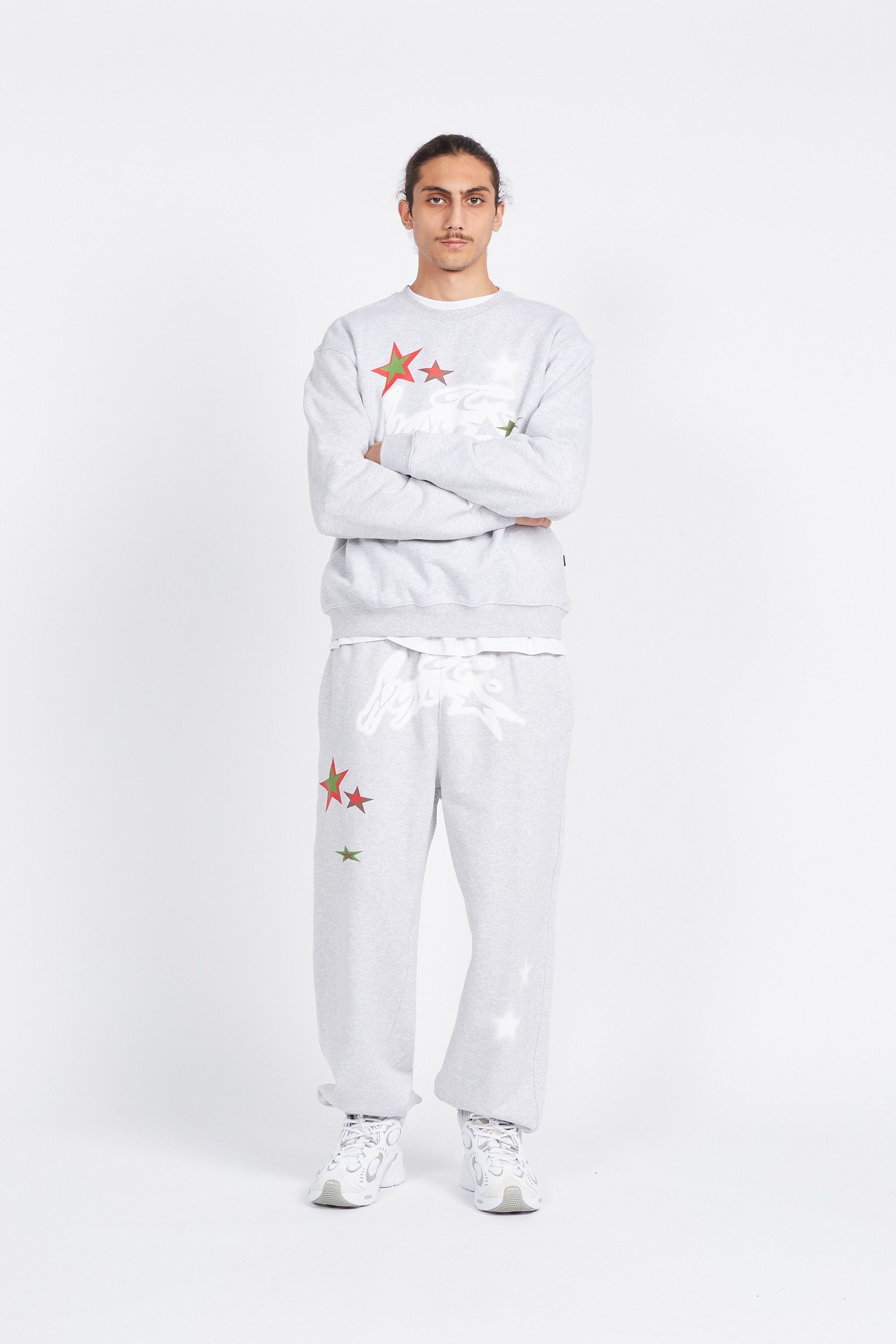 LOST MANAGEMENT CITIES Sweatshirt TWINKLE STAR SWEATSHIRT Gris
