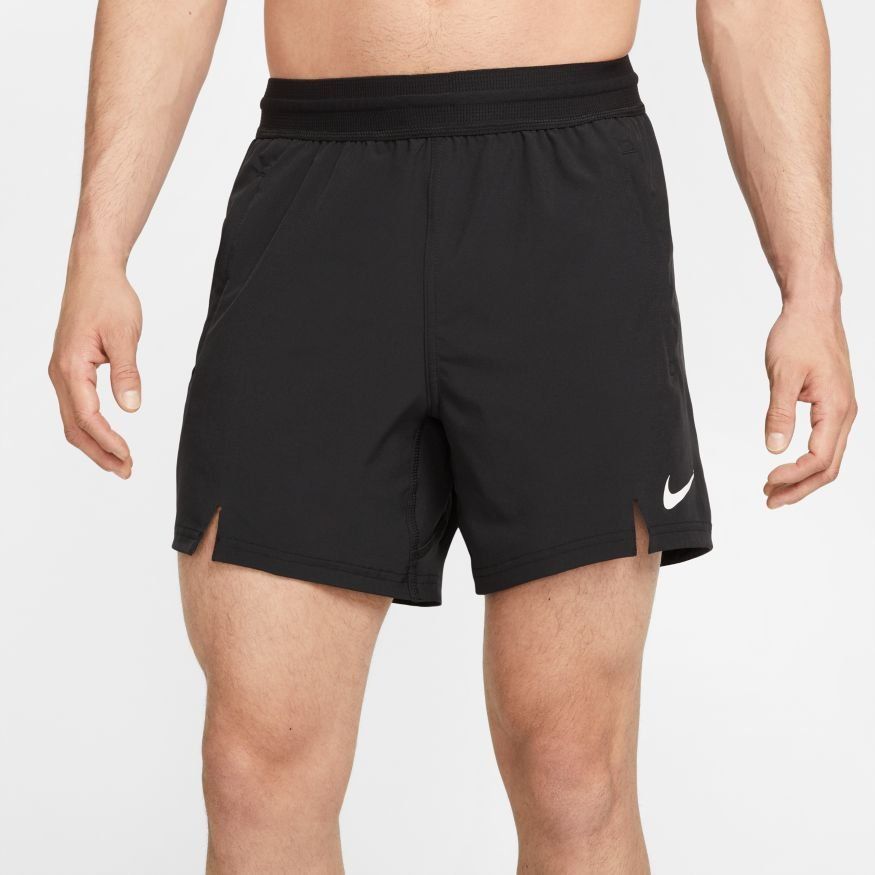 Nike Pro Short d'Entraînement Dri-FIT Flex - Noir/Blanc