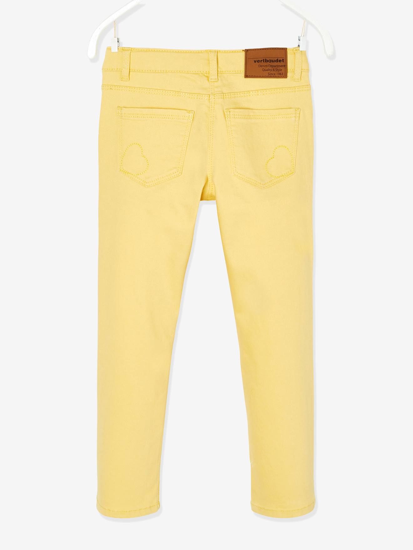 Calças Morphologik slim fit para meninas, quadris largos, FORTE, verde escuro sólido
