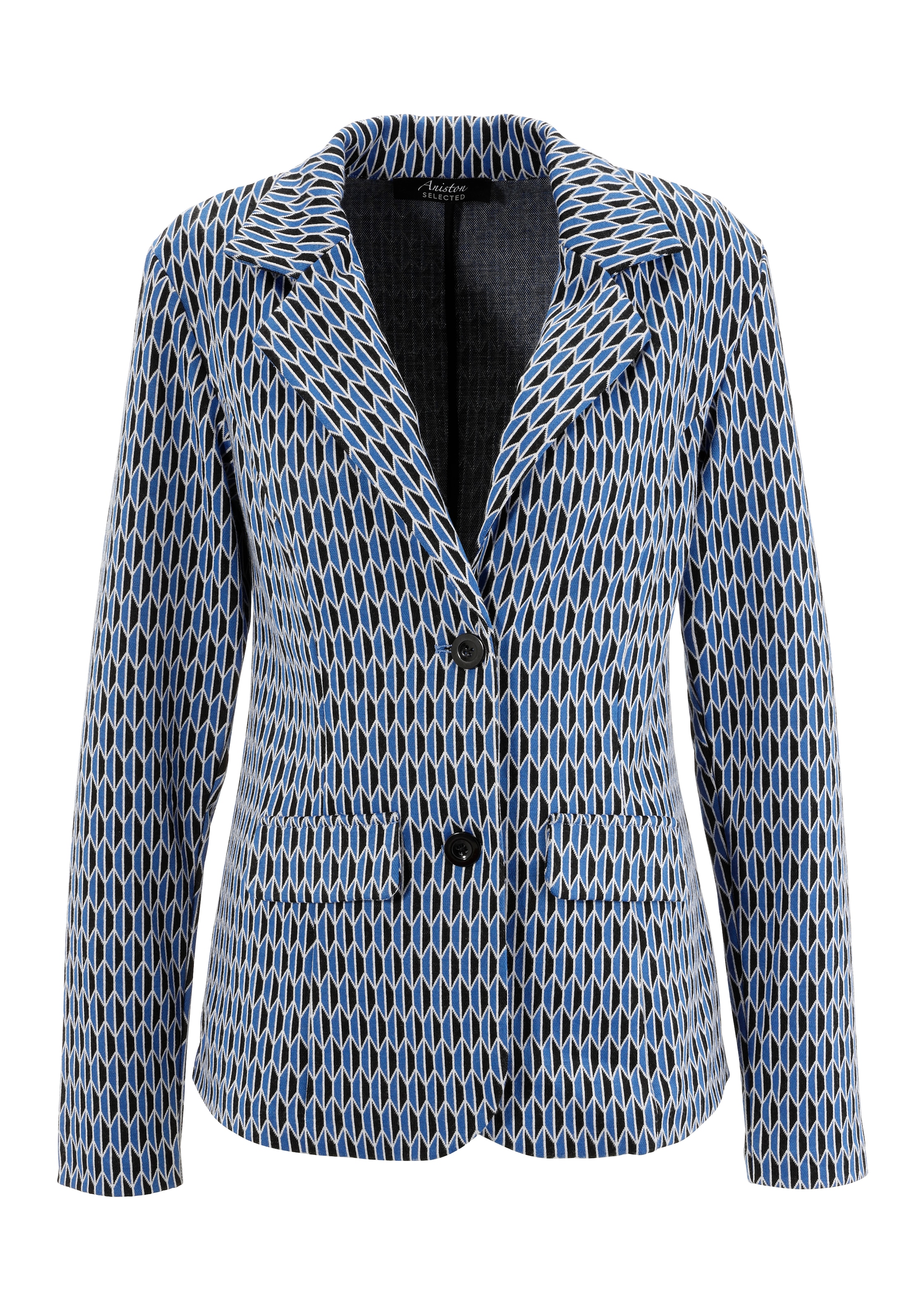 Aniston SELECTED Kurzblazer , mit grafischem Allover-Muster
