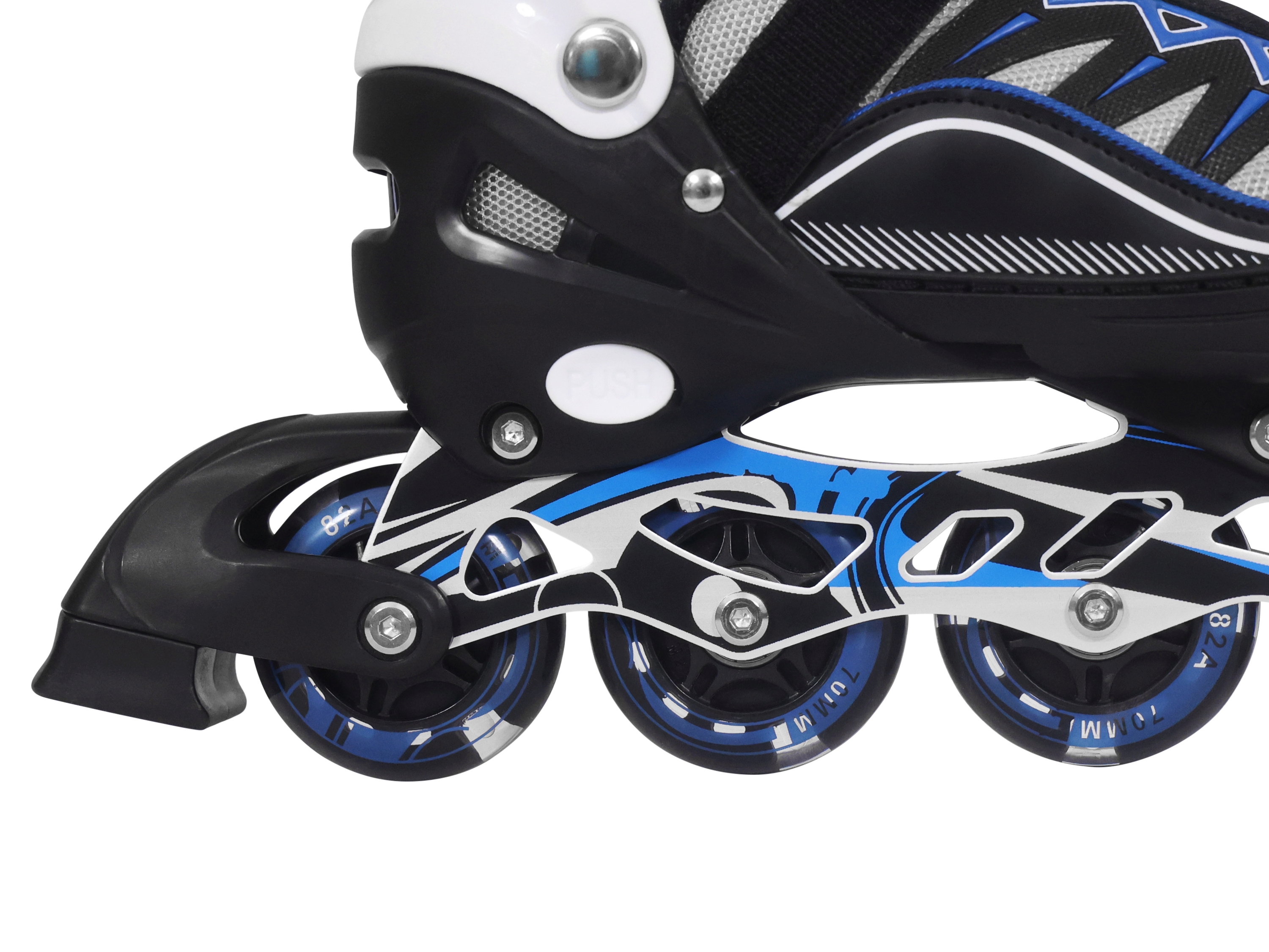 LED Inlineskates Grösse 39 - 43 verstellbar blau