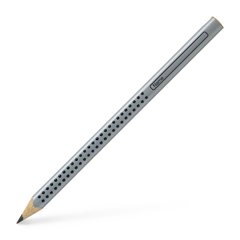 Faber-Castell Bleistift Jumbo Grip, B, silber