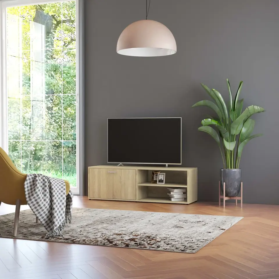 vidaXL - Tv-meubel - Bruin - Bewerkt hout