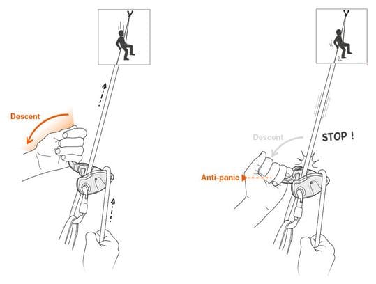 Assureur Petzl Grigri  Gris