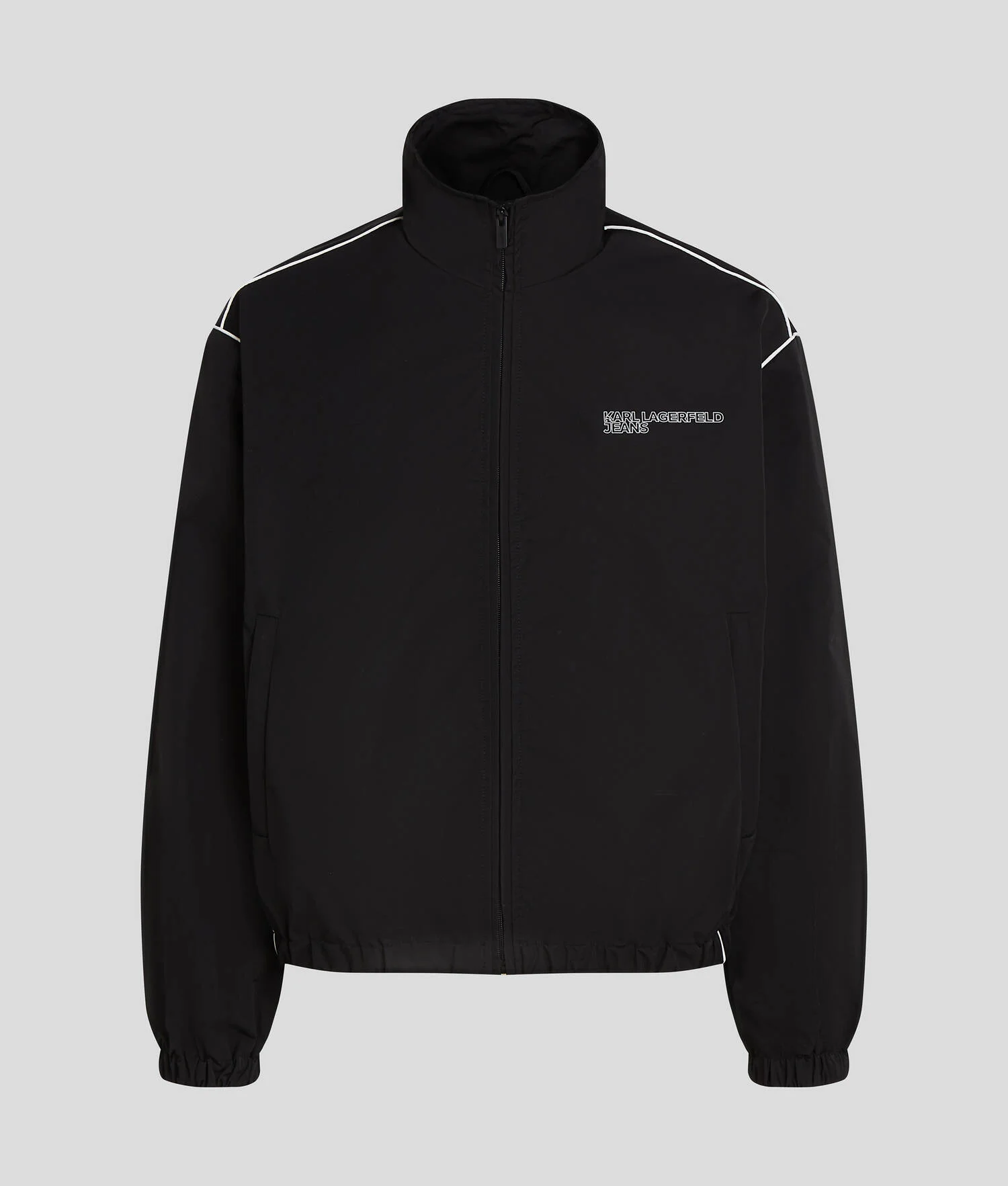 VESTE À PASSEPOIL AVEC LOGO KLJ - Noir