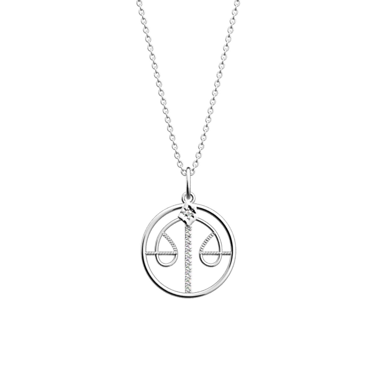 Collier Les Georgettes Balance argenté 20mm