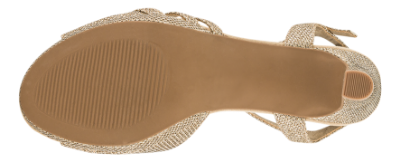 B&CO Damesandal med hæl Guld 4214110101