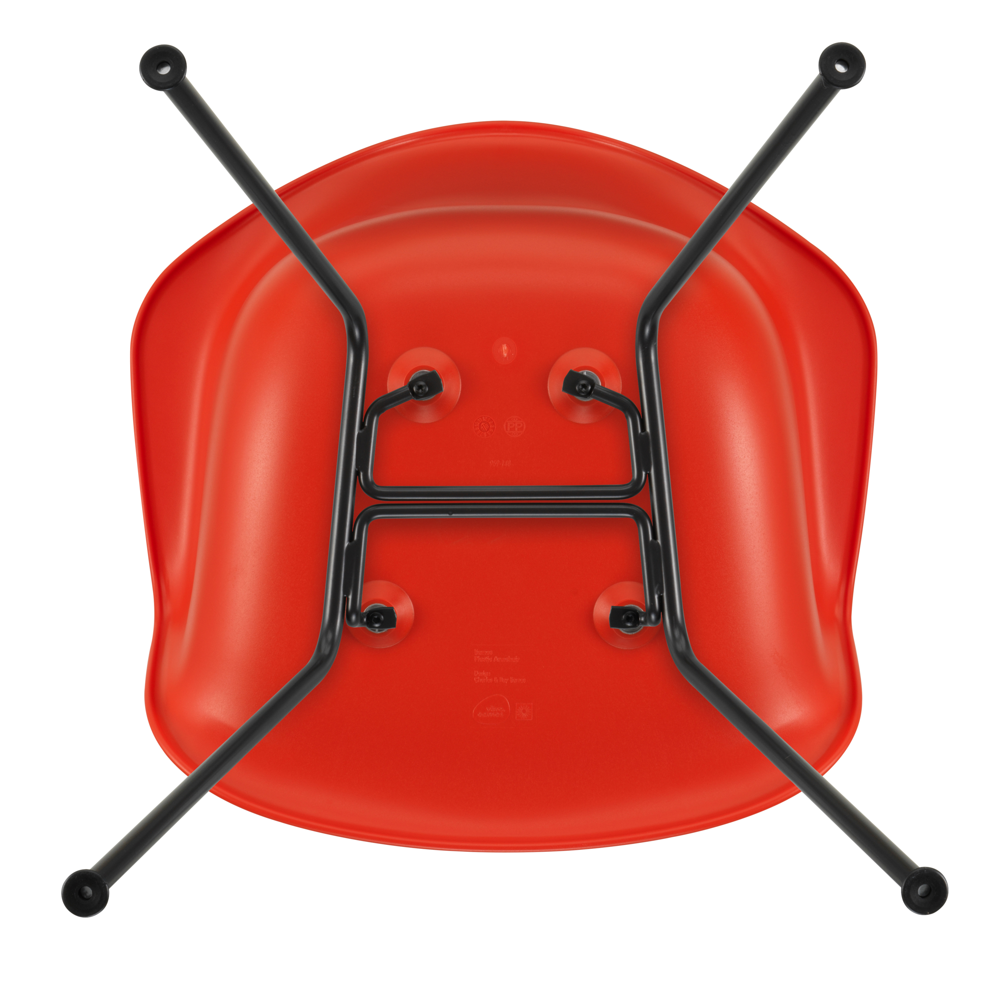 Eetkamerstoel DAX RE zwart Poppy Red