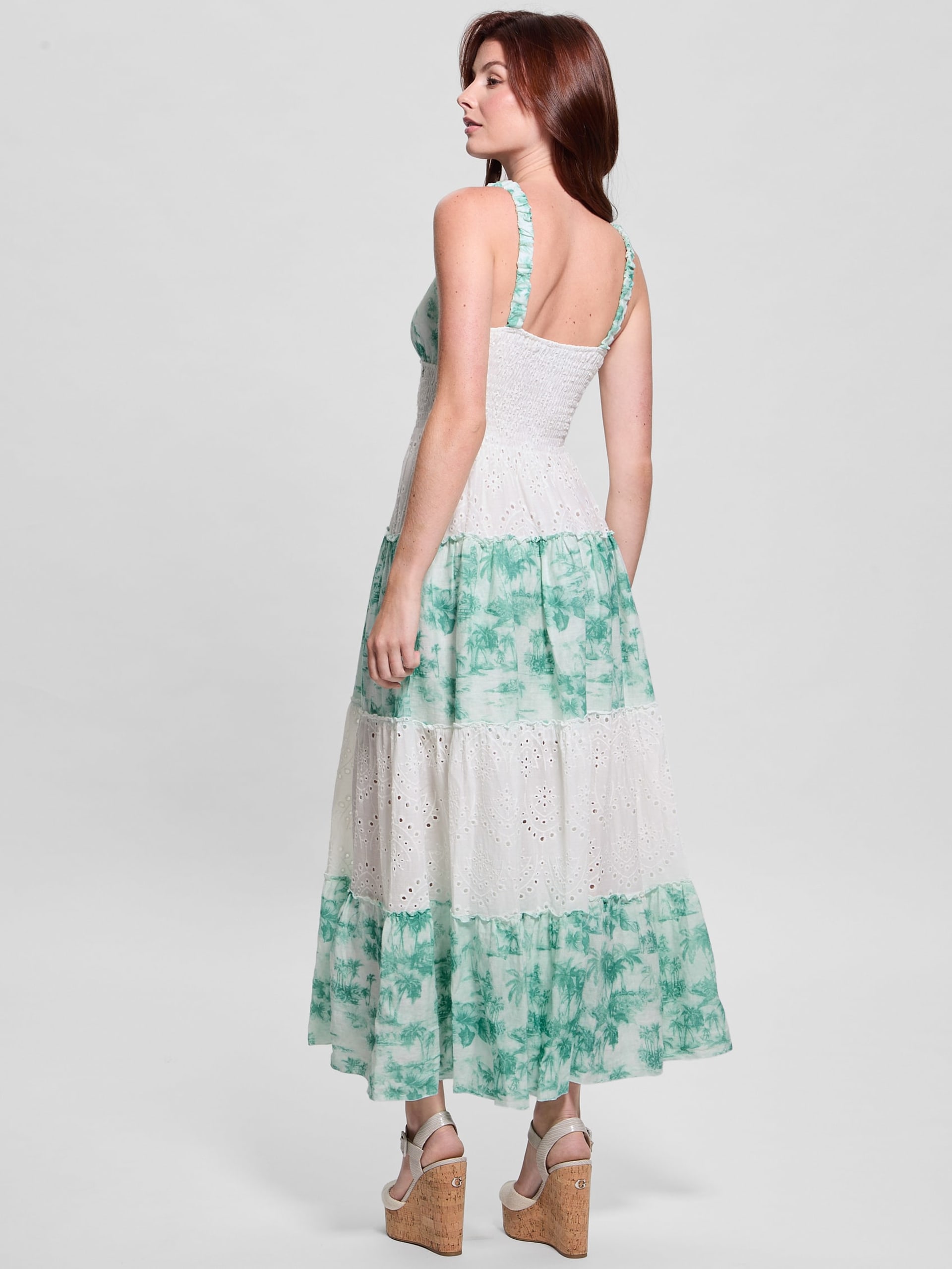 Vestido longo de linho Savina, tamanho único