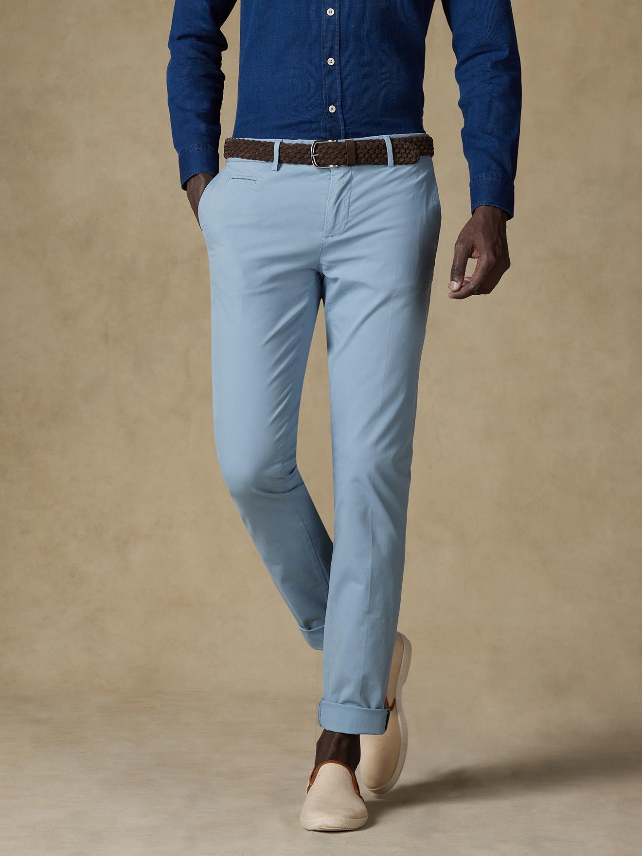 Pantalon chino celadon