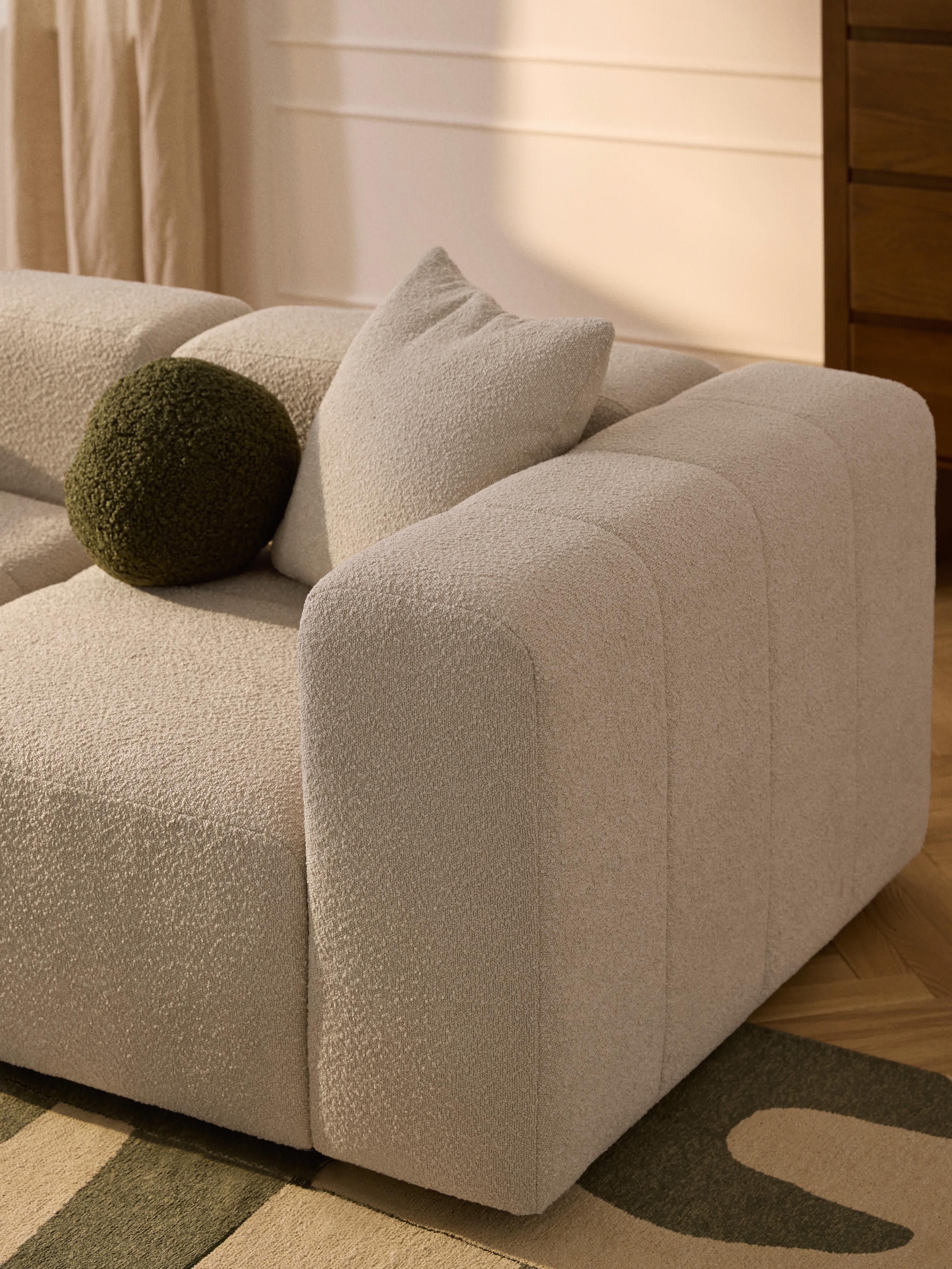 Modulaire bouclé bank Lena (3-zits)