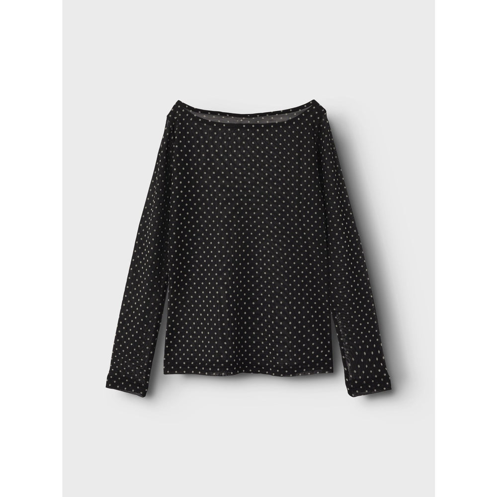 Køb Name It Black Dot Silje Slim Bluse
