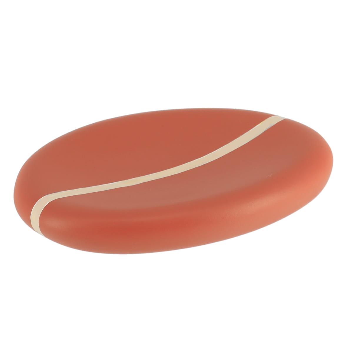 PORTE SAVON OVALE POLYRESINE ARRONDI TERRACOTTA