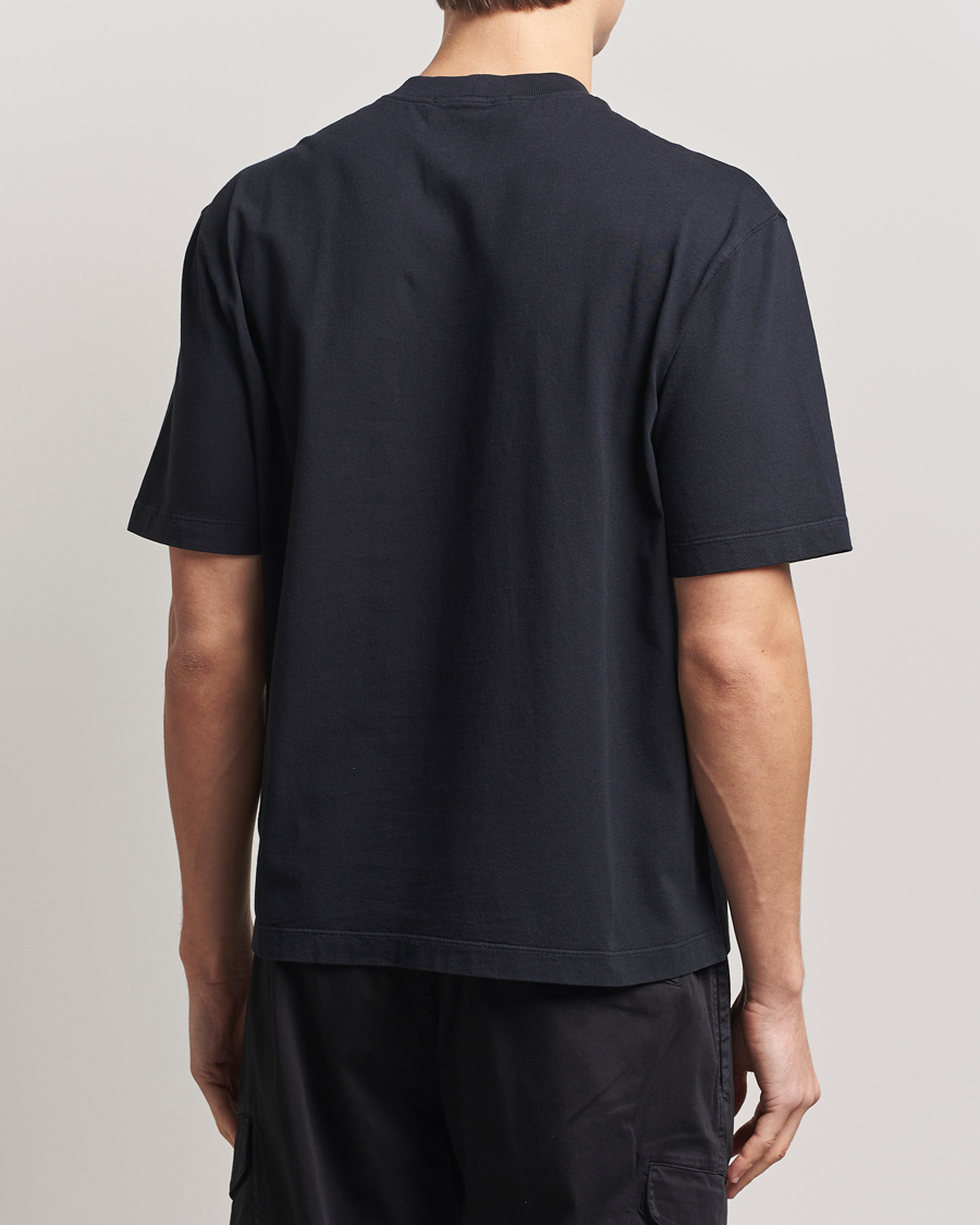 Stone Island Combed Organic Cotton T-Shirt Black