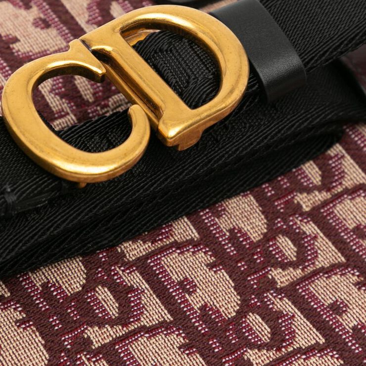 Dior Vintage Dior Saddle Bag Red