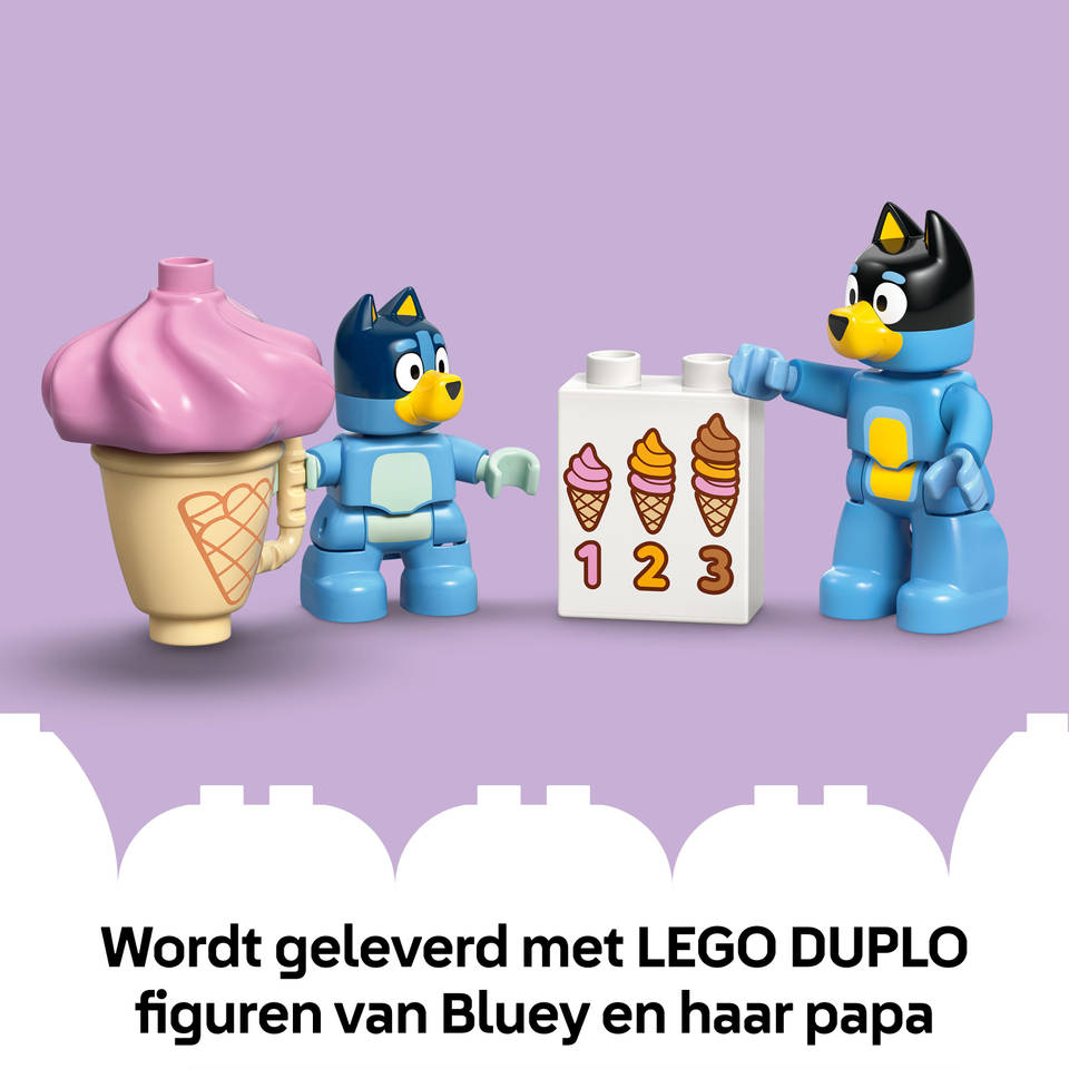 LEGO DUPLO Bluey een ijsje halen met Bluey 10458