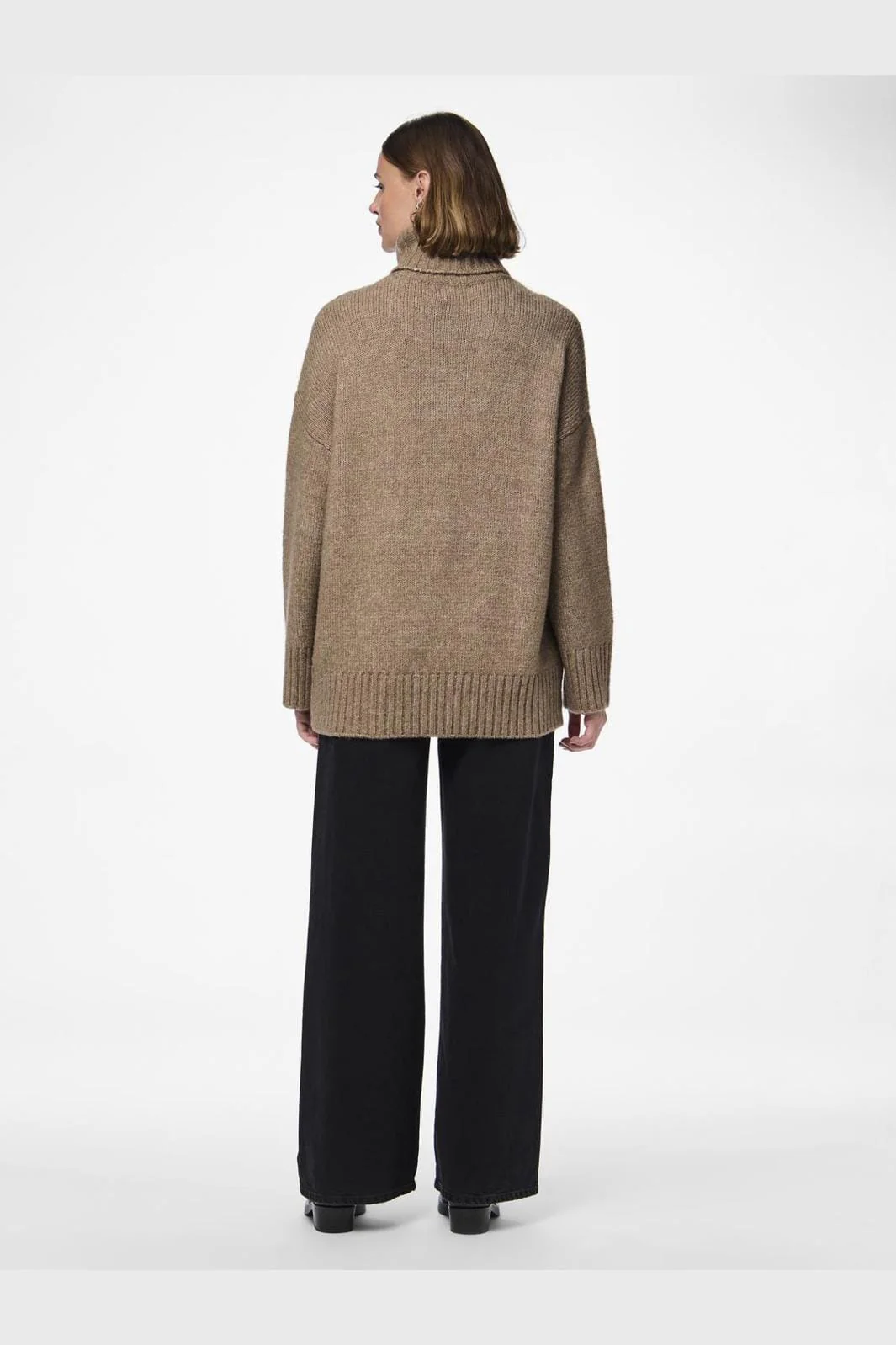 Pieces Pcnancy Ls Loose Roll Neck Knit 4264158 fossil