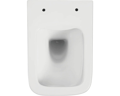 Jungborn wandclosetset THREE 52, diepspoel, open rand, wit, met toiletzitting en softclose-mechanisme