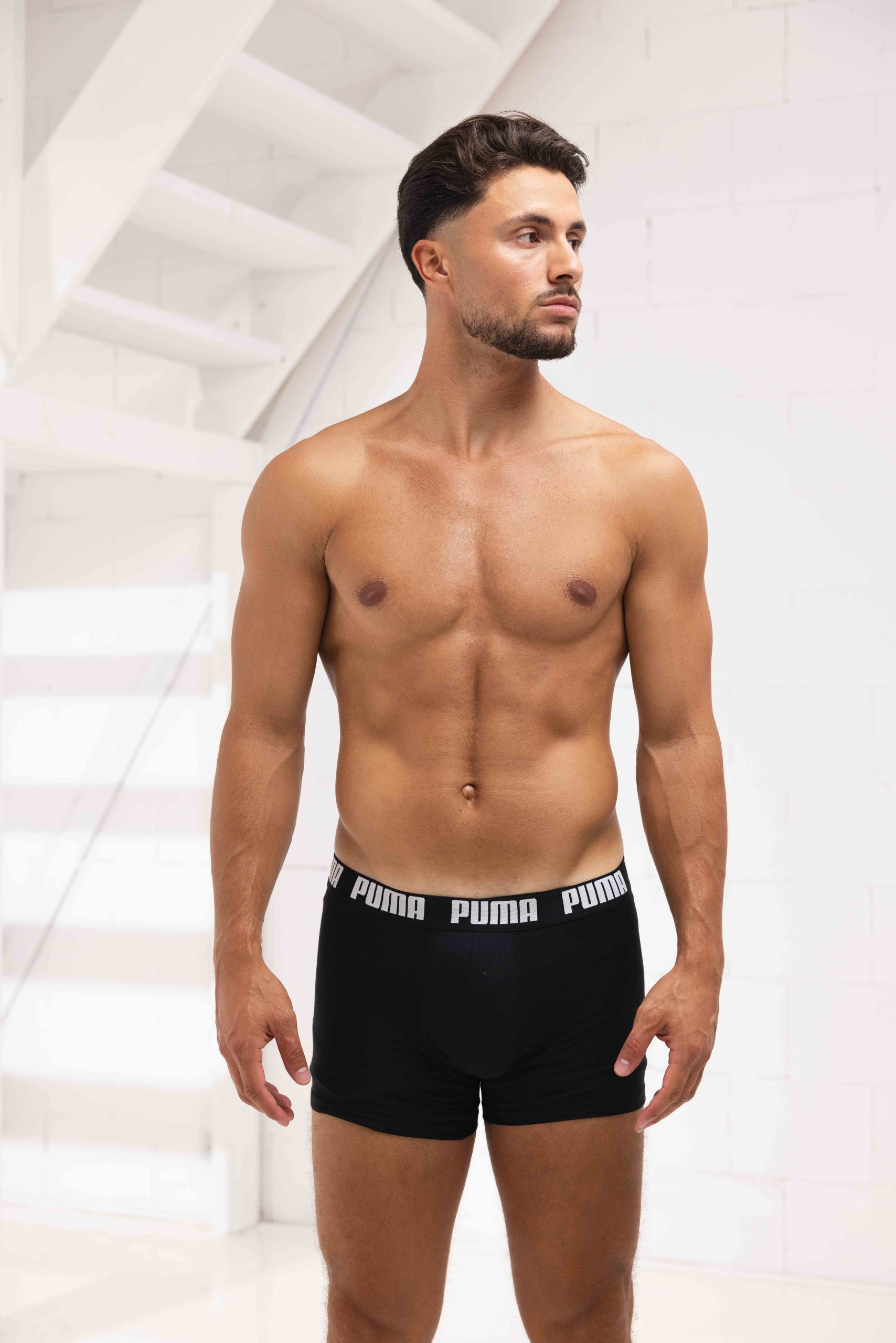 Puma Everyday Basic Boxershort Heren 6-Pack Zwart/Wit