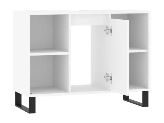 Armoire de salle de bain blanc 80x33x60 cm bois d'ingénierie