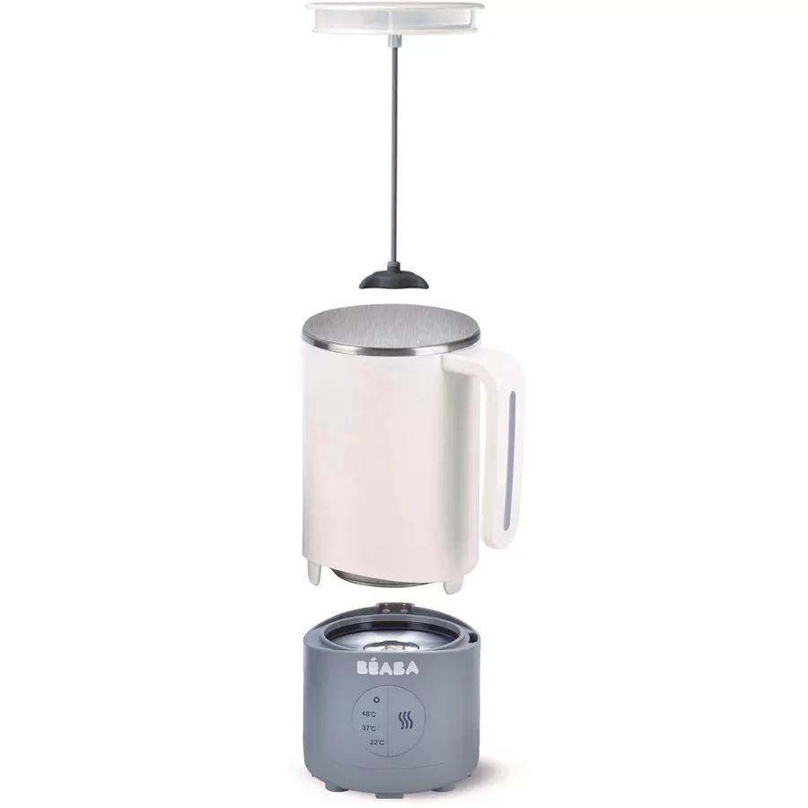 BEABA® Babynahrungszubereiter MILK PREP Weiß  Grau