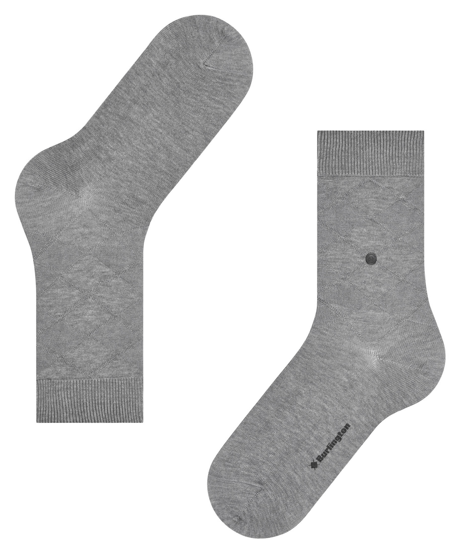 Burlington| Damen Socken Black Rhomb