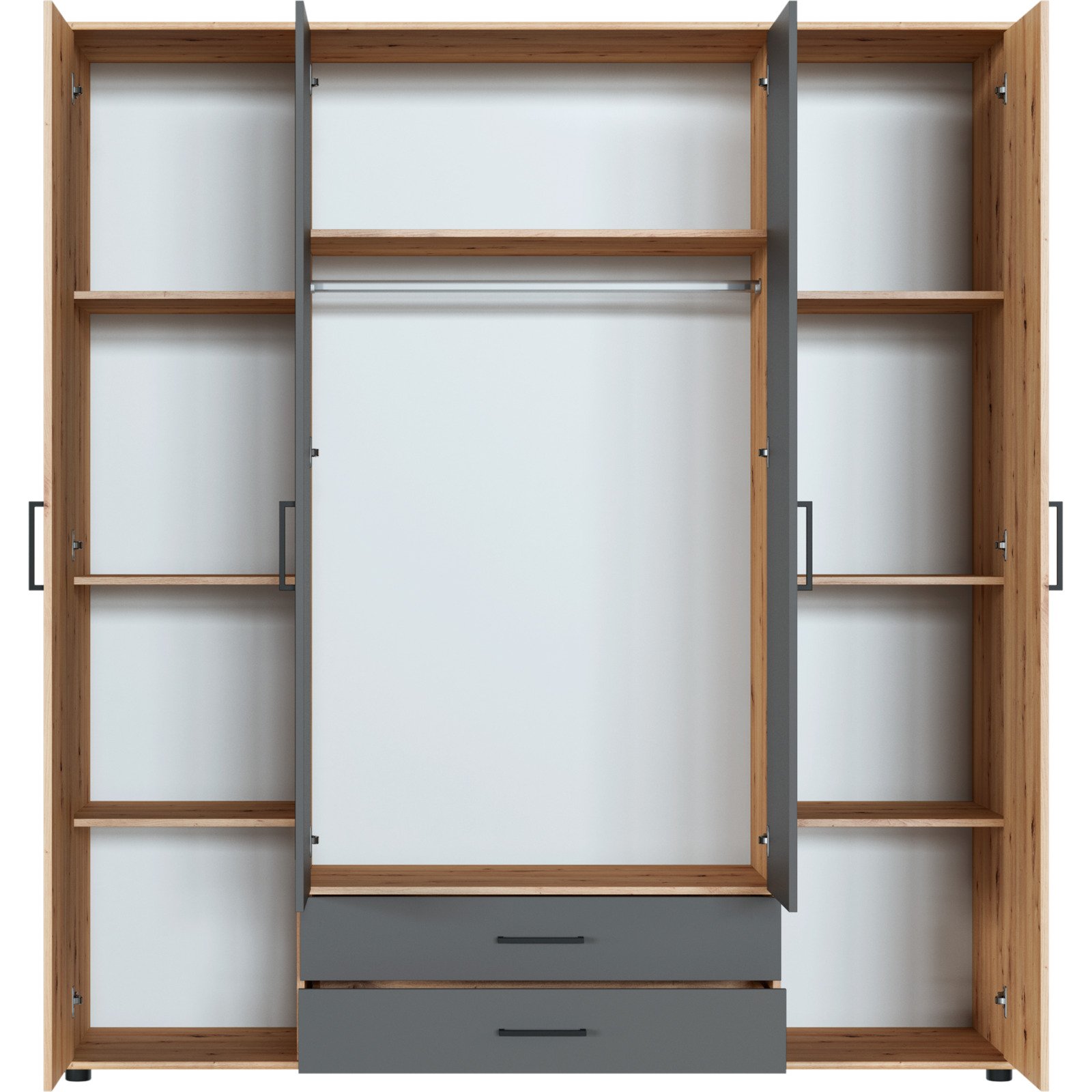 Schrank Bianca II, 4-türig, 182 x 201 cm artisan