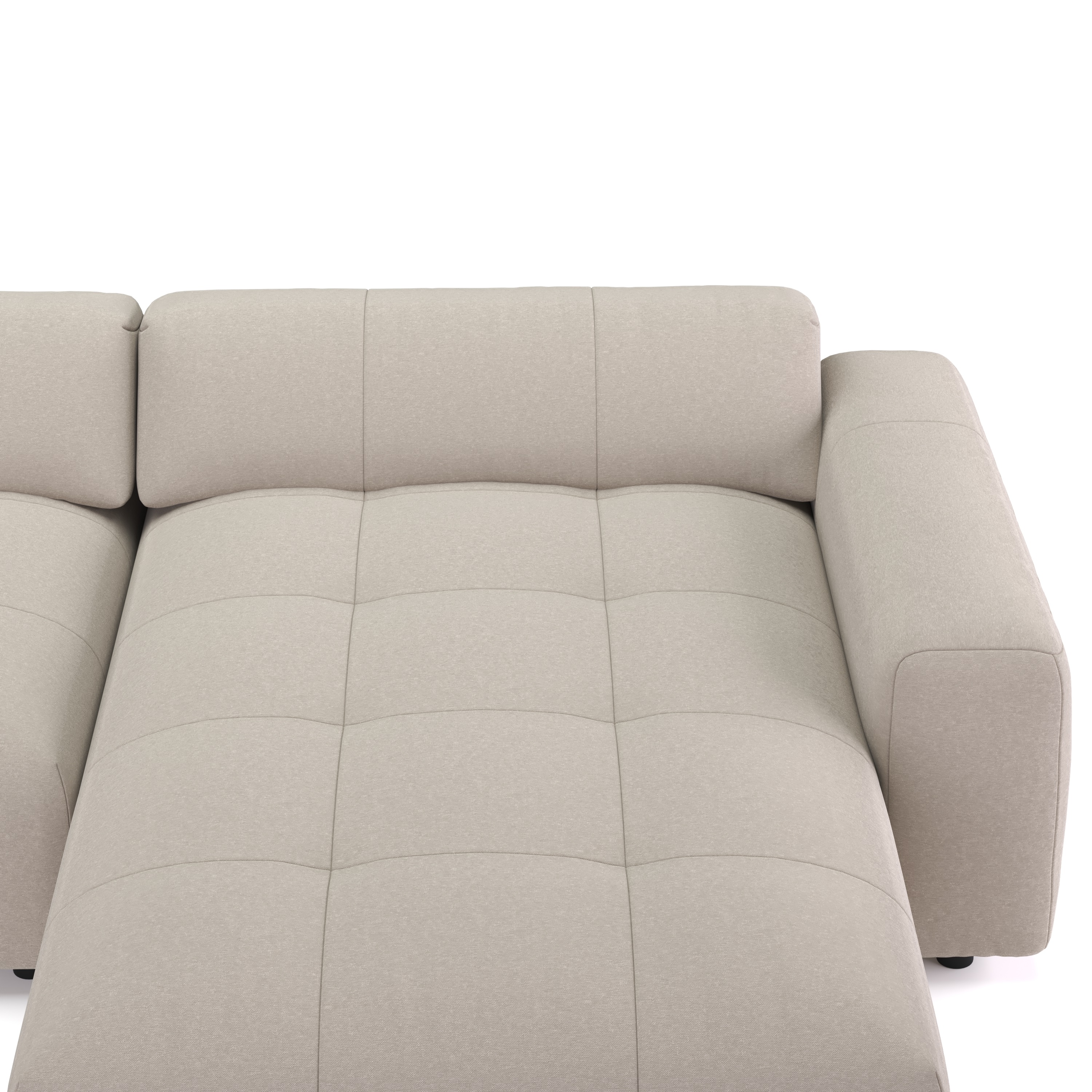 Ecksofa BONNIE rechts beige