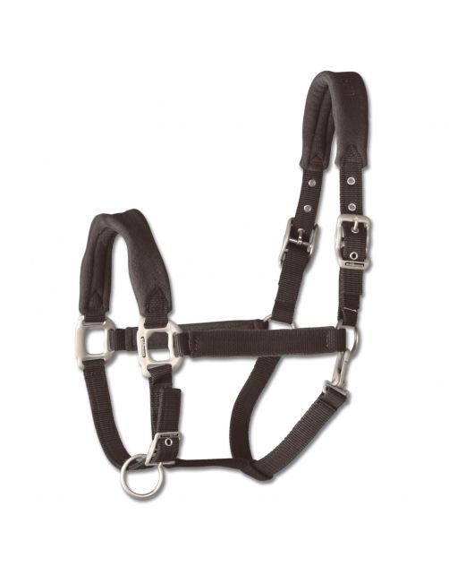 Waldhausen Halster Soft Fleece Gevoerd Zwart - Paardenhalster