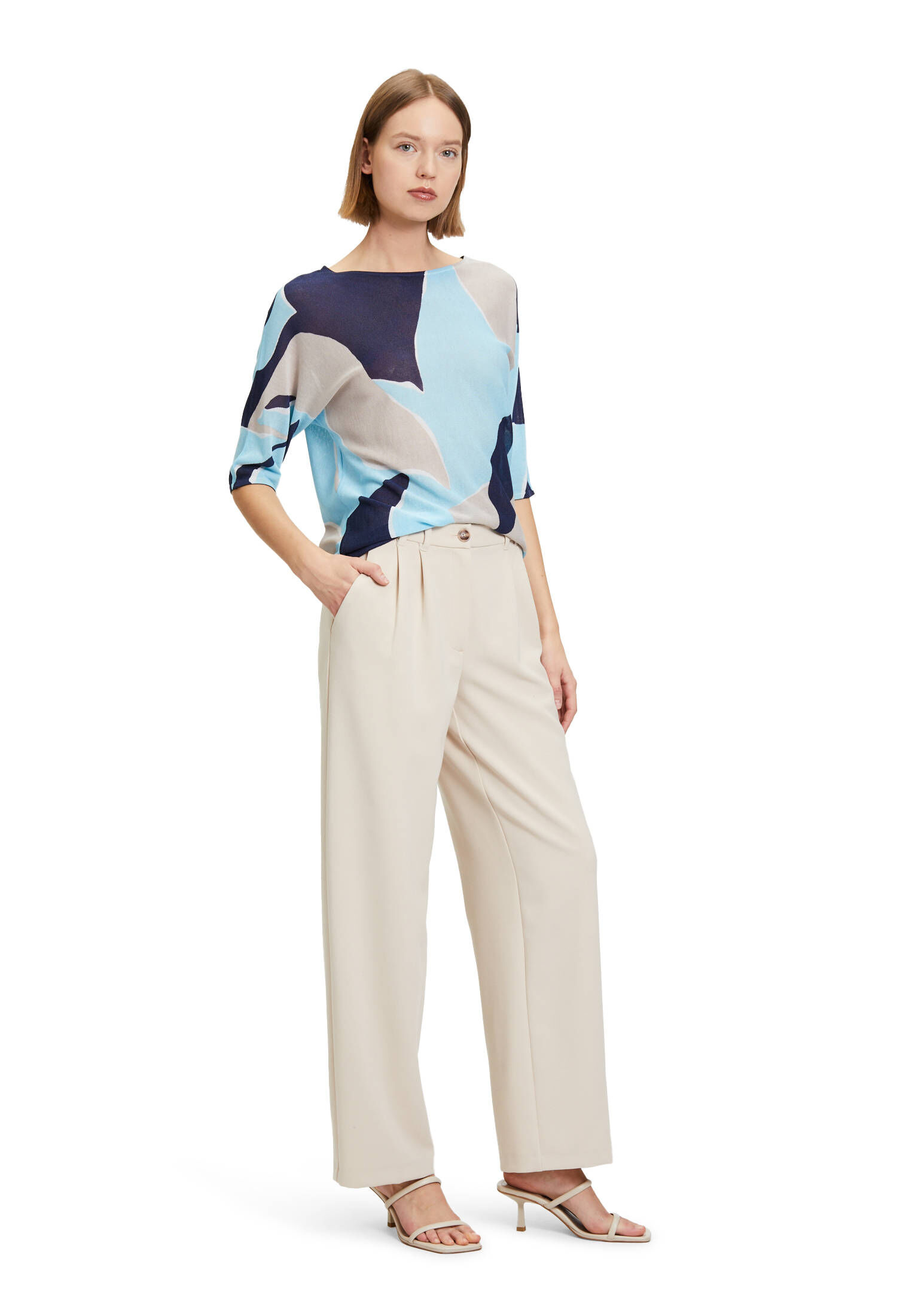 Betty & Co| Damen Feinstrickpullover mit Print