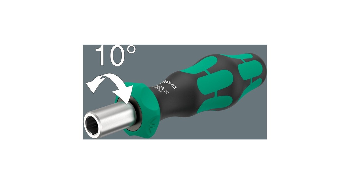 WeraKraftform Kompakt 838 RA S Set 1 bitset  (Zwart/groen, 14‑delig)