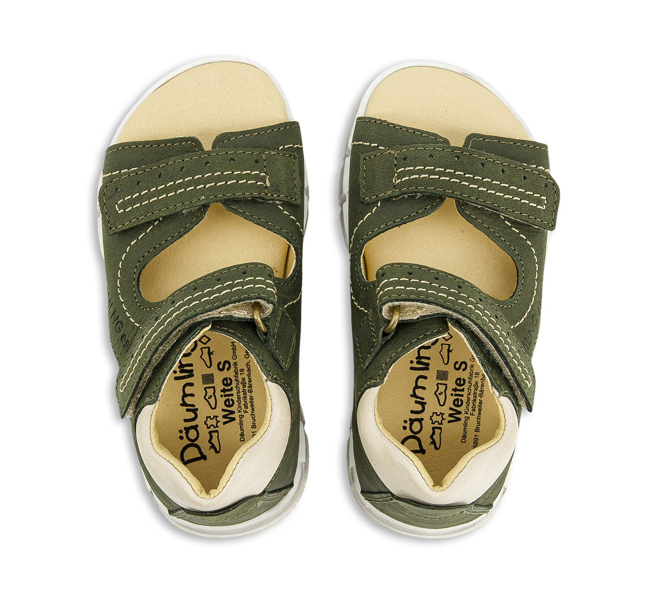 Däumling Morin - Offene Sandalen grün