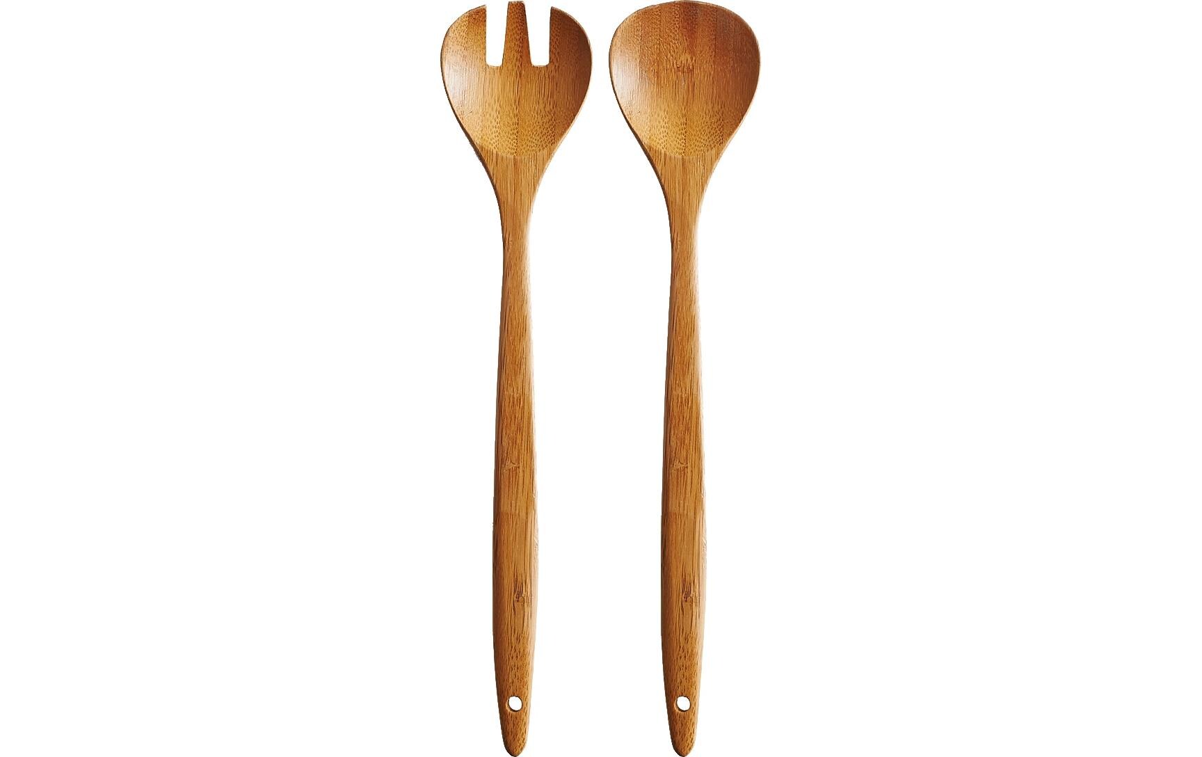 Salatbesteck 2-teilig, BambusSalatbesteck-Set
