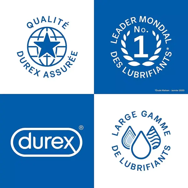 Géis lubrificantes íntimos Durex Hot Warming, pacote com 2 unidades - 2 x 100ml