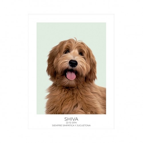 MascoZoom marca de retrato realista personalizada em folha impressa multicolorida