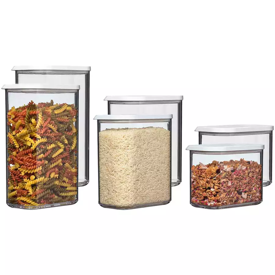 Mepal Vorratsdosen Modula 6er Set weiß