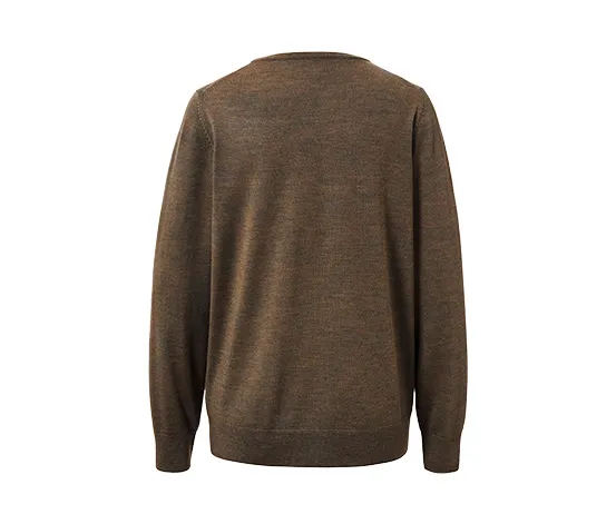 Pullover aus Merinowolle, khaki