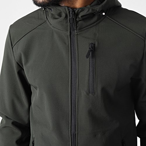 Veste Zippée Capuche AGL013 Vert Kaki