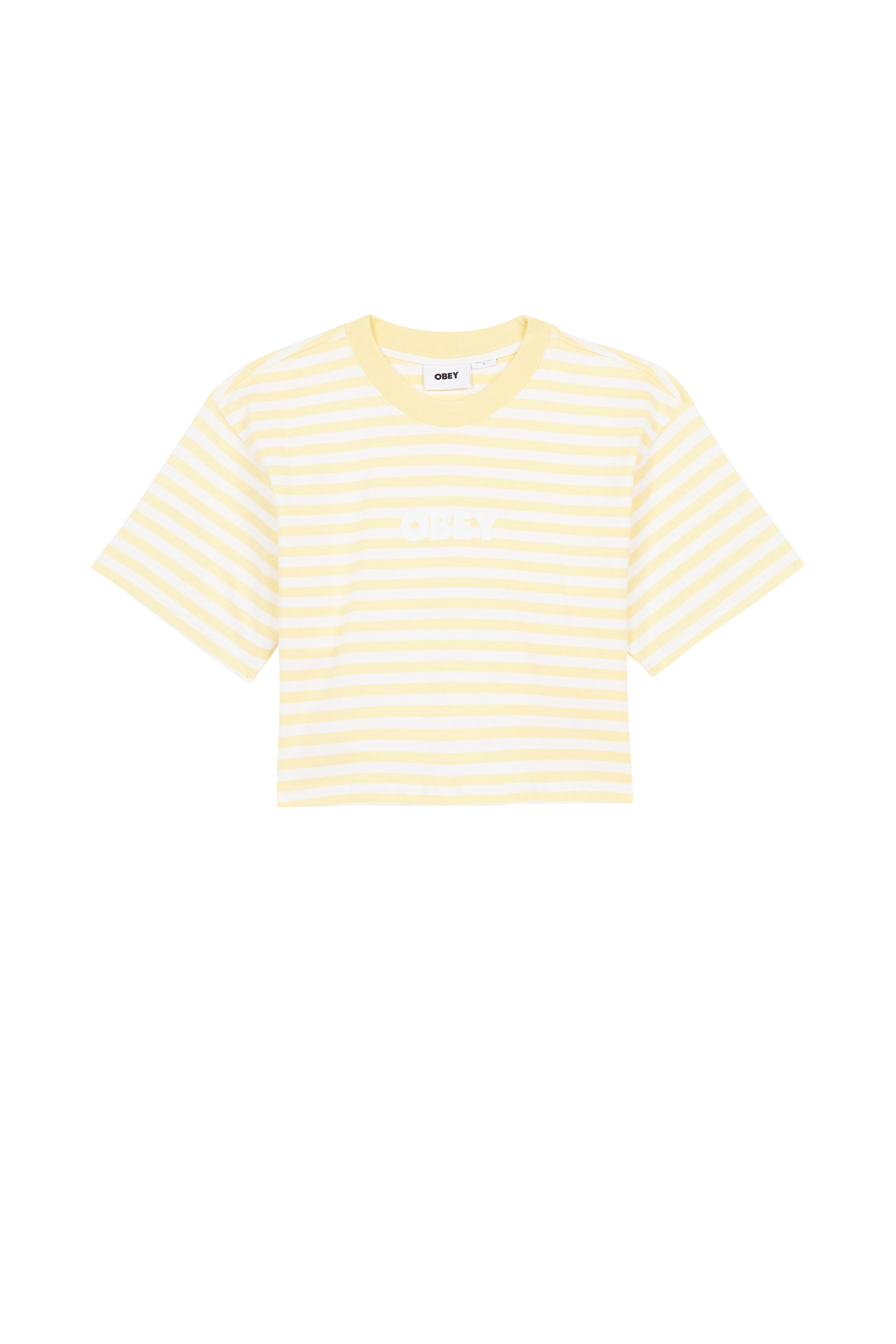 OBEY T-shirt  BRODY BOX TEE SS Jaune