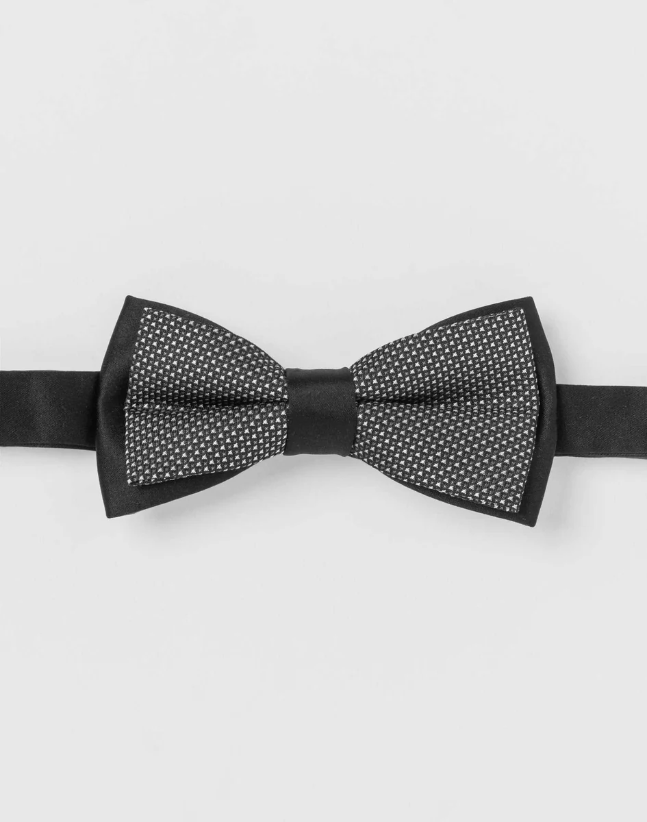 Nœud papillon satin noir