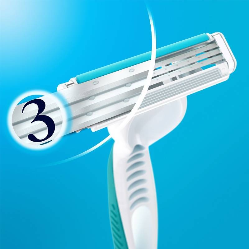 Gillette Venus 3 Sensitive Single Razor 4 Pieces